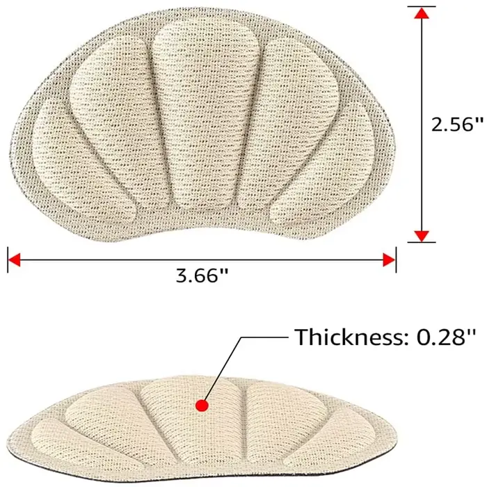Baskets autocollants à talons hauts protecteur de talons ajuster la taille coussinets demi-taille so