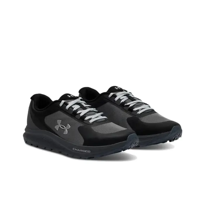 POIZON Under Armour Charged Bandit Trail 3 Chaussures de course décontractées respirantes résistantes aux abrasions pour hommes Noir 6007221-001