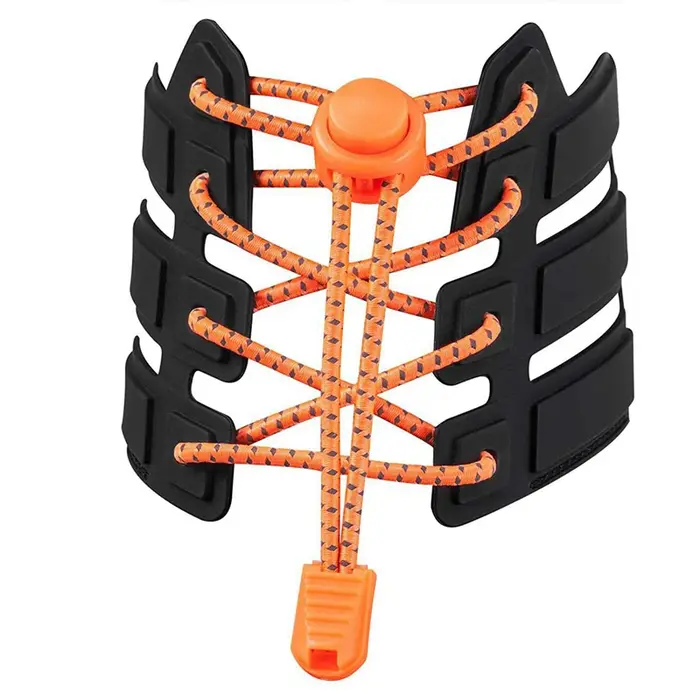 1 paire de lacets ronds à points colorés, serrure en plastique élastique, Sport de randonnée, sans c