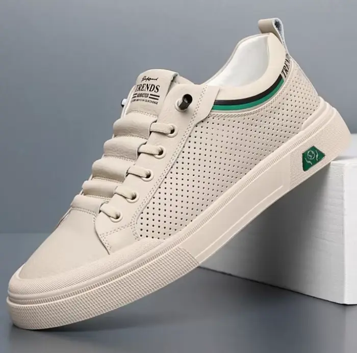 Chaussures décontractées en cuir véritable pour hommes