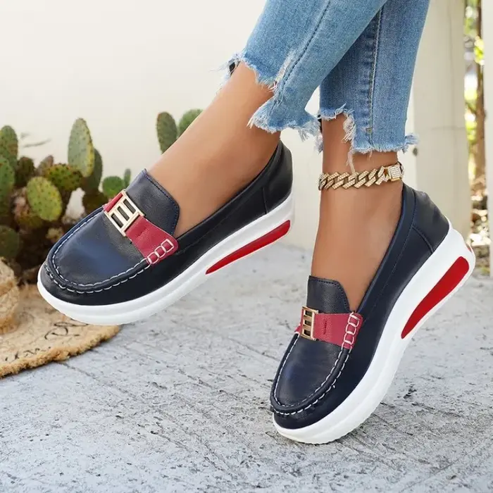 Nouvelles Chaussures Vulcanisées Femme 2026 – Baskets Décontractées à Bout Rond pour l'Extérieur