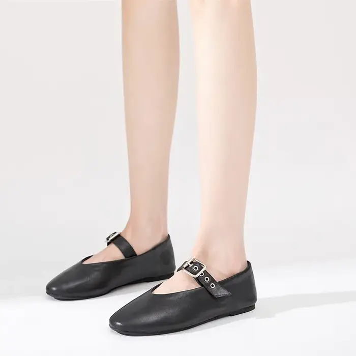 AIYUQI Chaussures Mary Jane pour femmes 2026 Automne en cuir véritable naturel Vintage