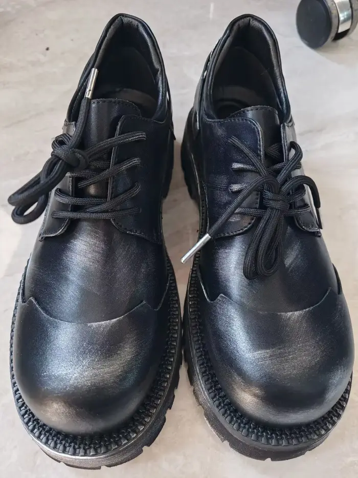 Chaussures Derby à plateforme pour hommes et femmes