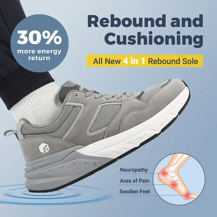 Nouvelles chaussures de course pour hommes 4E baskets large largeur avec Support de voûte plantaire pour pieds plats