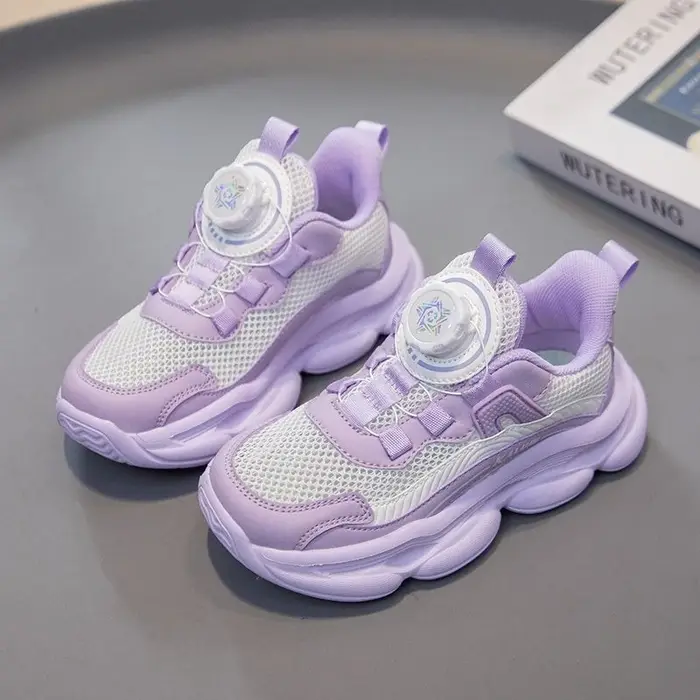 Chaussures de sport unisexes pour enfants 2026 Nouvelles baskets décontractées d'été à plateforme en maille pour tout-petits, semelle souple, légères et polyvalentes pour l'école et la course