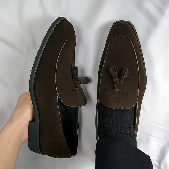 Mocassins de loisirs sans lacet chaussures de marche pour hommes