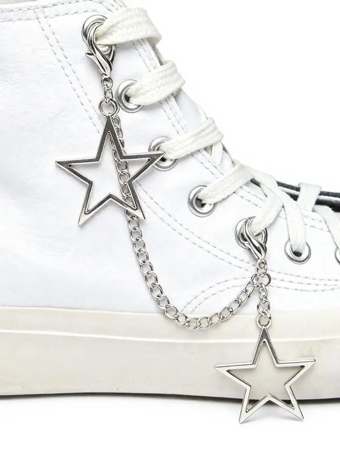 Accessoires de décoration de chaussures de style hip-hop en forme d'étoile punk grunge 2 pièces