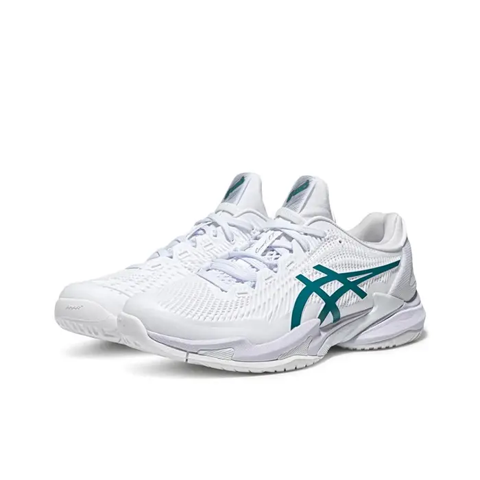ASICS Court FF 3 Chaussures de tennis pour hommes basses blanc/vert 1041A574-100
