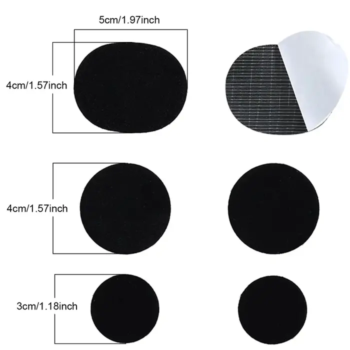Patch de réparation noir pour chaussures de sport
