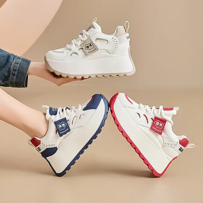 Nouvelle mode femmes papa chaussures printemps 2025 fond épais