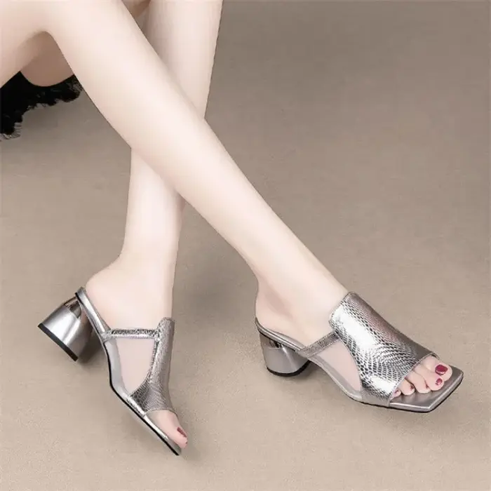 Chaussures à talons optiques respirantes pour femmes