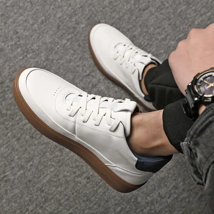 Baskets montantes en cuir pour hommes