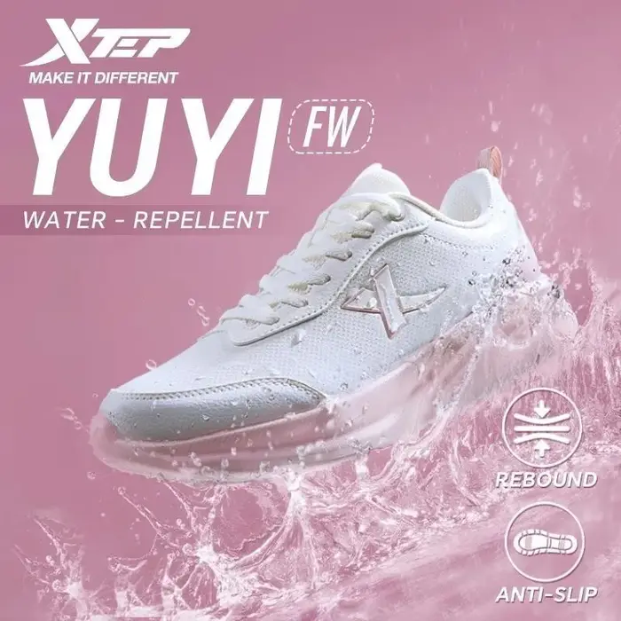 Xtep chaussure de course pour femmes soutien Yu Yi Fw amorti antichoc imperméable stabilité durabilité respirant baskets 875418110055