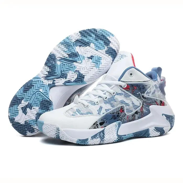 Nouveauté chaussures de basket-ball légères pour hommes respirant Confortable