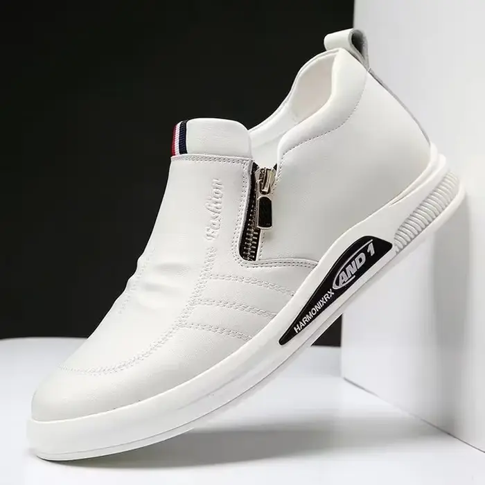 Chaussures décontractées en cuir PU pour hommes