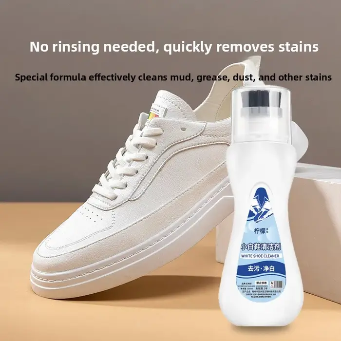 Nettoyant à chaussures amélioré pour baskets blanches