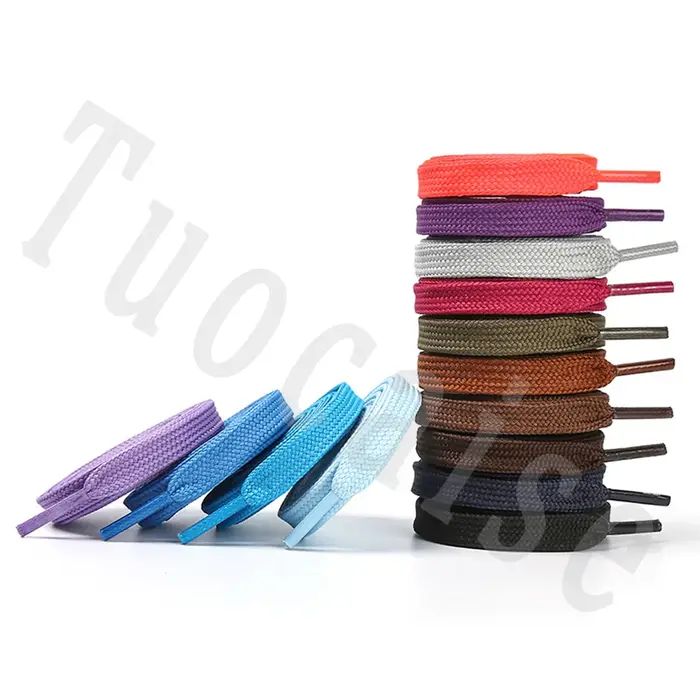 1 paire de lacets plats de 10mm de large pour chaussures de Sport lacet pour baskets/runner lacets d