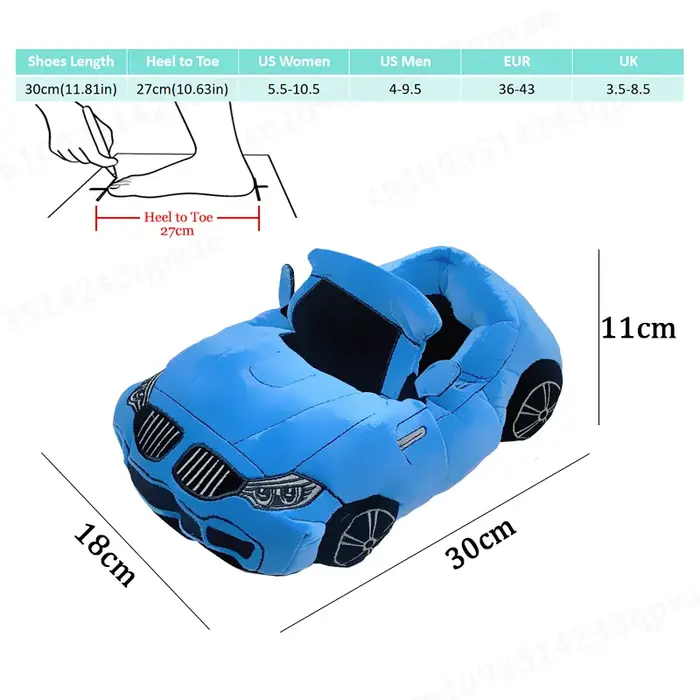 Chaussures en peluche multi-styles en forme de voiture pour hommes et femmes, pantoufles d'intérieur de maison, cadeau de noël, nouvelle collection hiver automne 2025