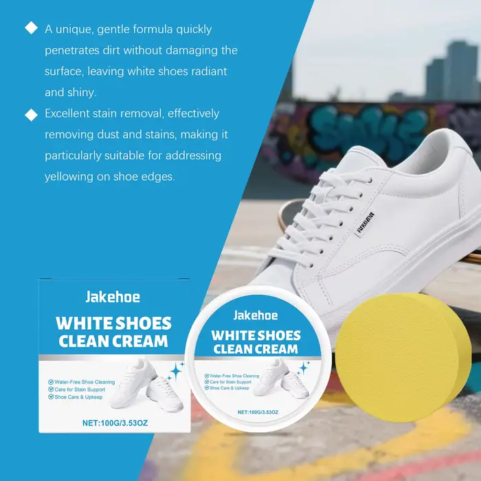 Crème Nettoyante Blanche pour Chaussures