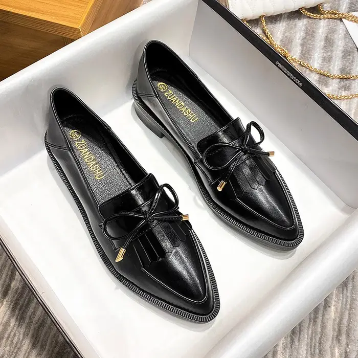 Chaussures souples femme 2025 bout pointu décontracté