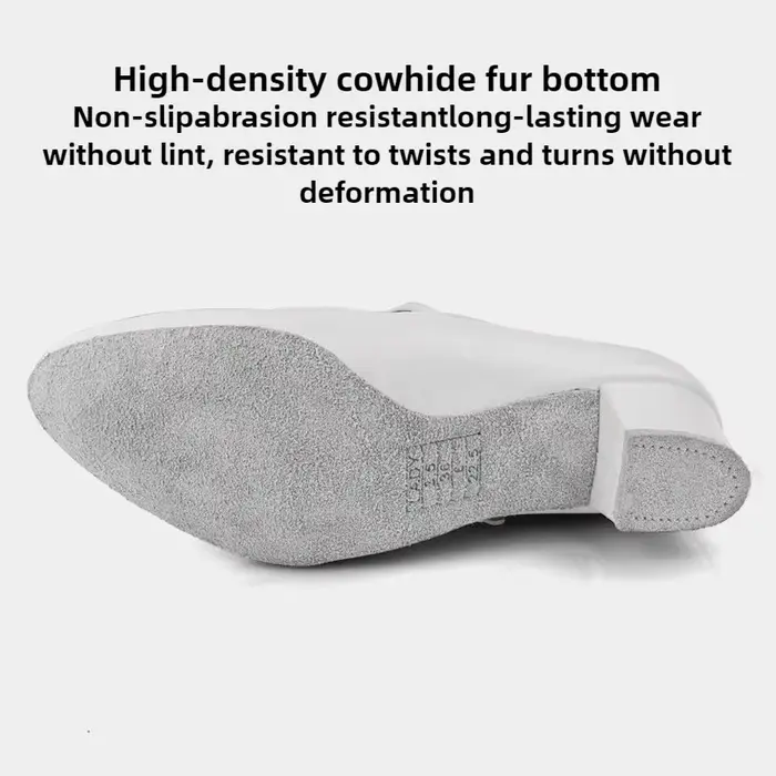 Vennystyle chaussures de danse latine-chaussures de pratique de salon blanches professionnelles pour filles avec