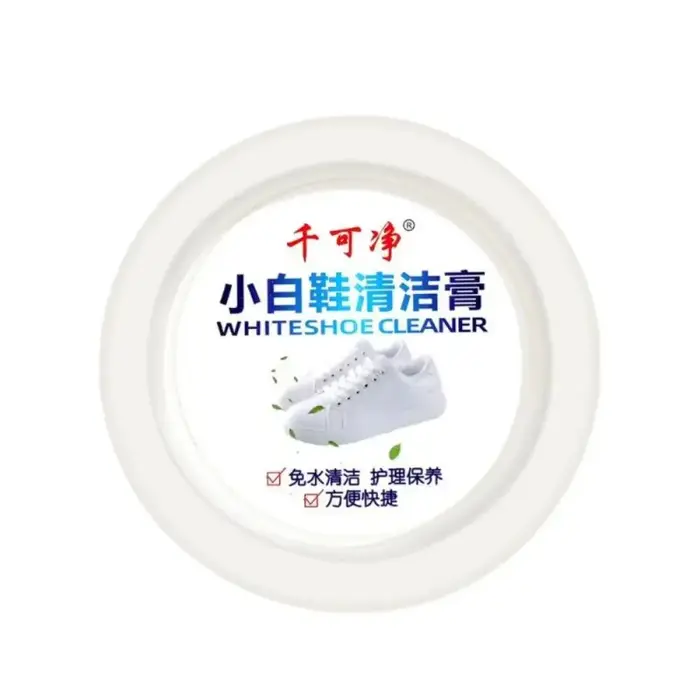 Crème de nettoyage pour chaussures blanches, dissolvant de taches, blanchissant, polyvalent, pour le