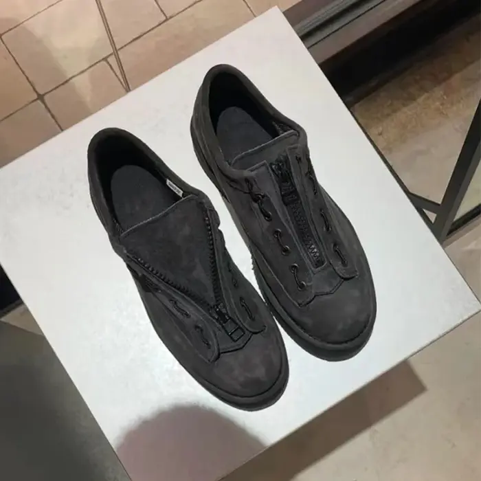 Baskets en daim avec logo vierge pour hommes, chaussures de jogging durables, chaussures de camping,