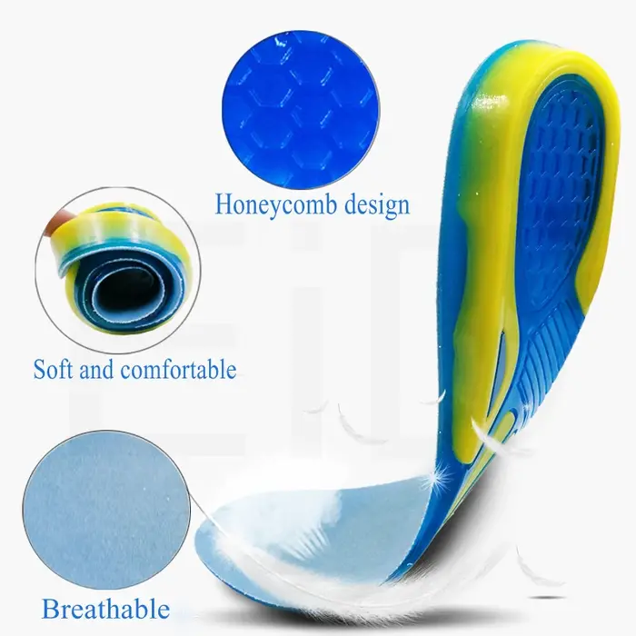 Semelles en Gel de silicone pour pieds fasciite plantaire talon éperon