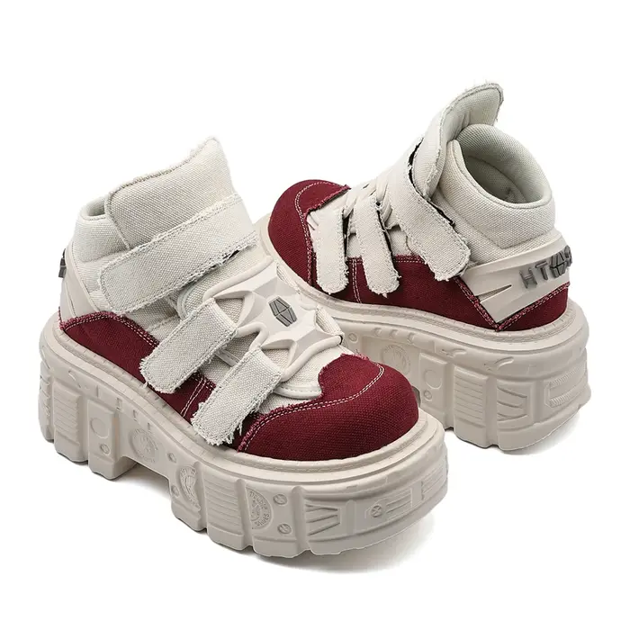 2026 gothique cheville Rock bottes nouveau Style Punk femmes chaussures à lacets talon hauteur 6CM p