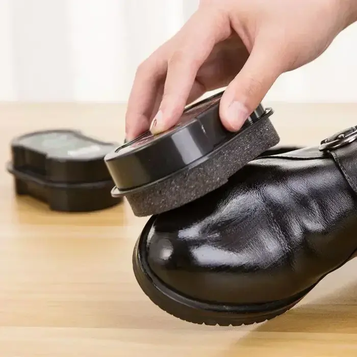 Brosse à chaussures en cuir Double face, polissage rapide, brosse à vernis, entretien des chaussures