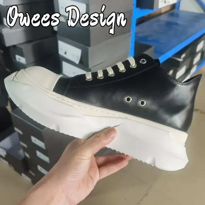 Marque décontracté femmes en cuir véritable chaussures basses plate-forme hommes à lacets chaussure