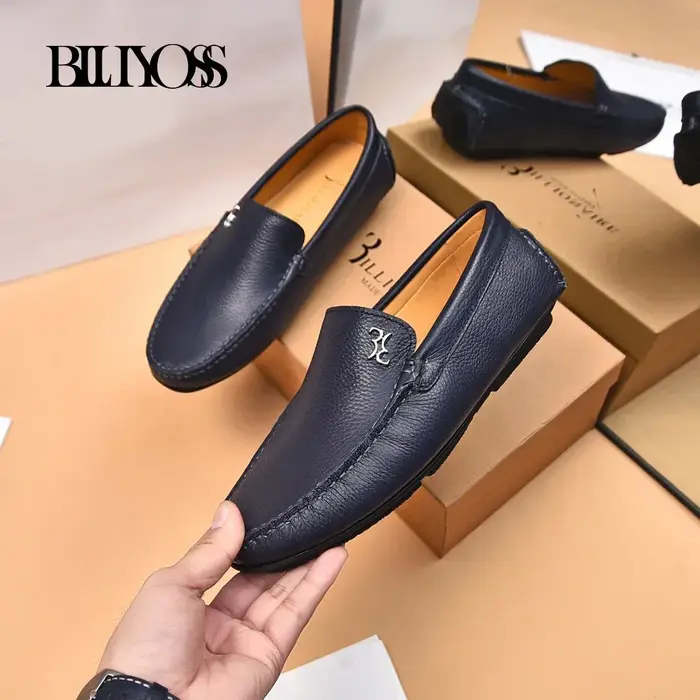 BILLIONAIRE hommes chaussures 2025 nouveau litchi à motifs cuir de veau confort de haute qualité en 