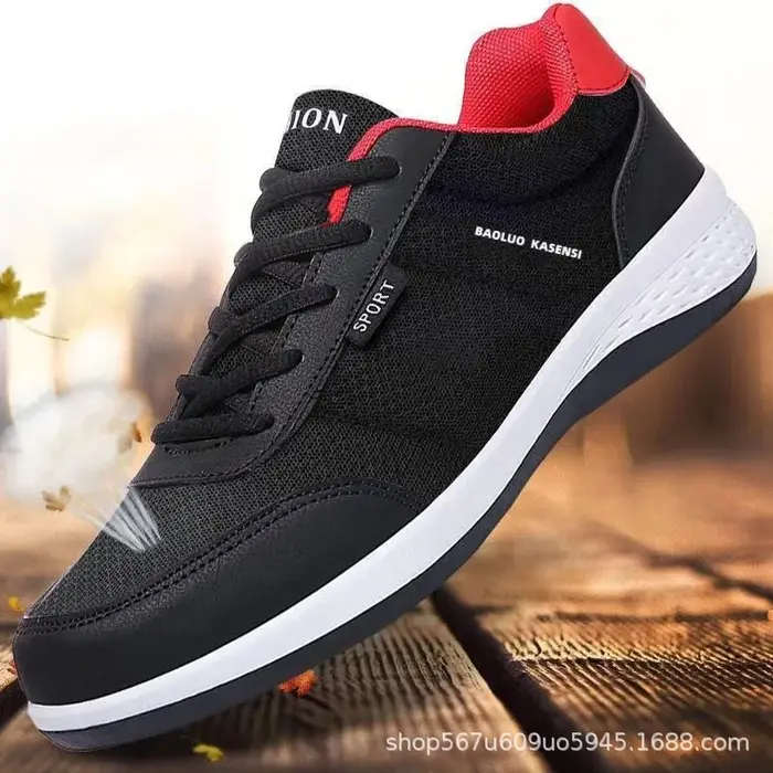 Chaussures de sport pour hommes en cuir épais, nouvelle collection hiver, imperméables, antidérapant