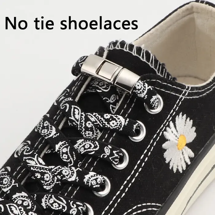 Lacets de chaussures colorés sans attaches