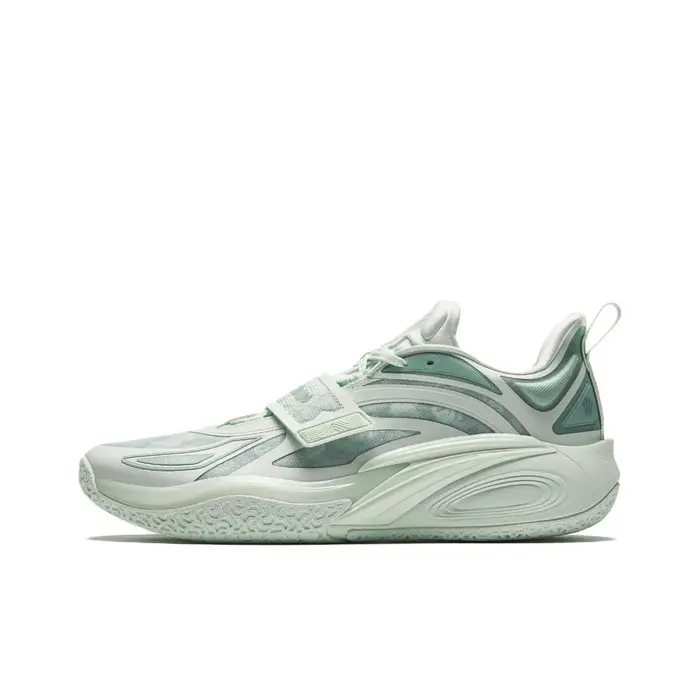 Anta KAI 1 Chaussures de basket-ball basses résistantes à l'usure et amortissantes pour hommes, vert