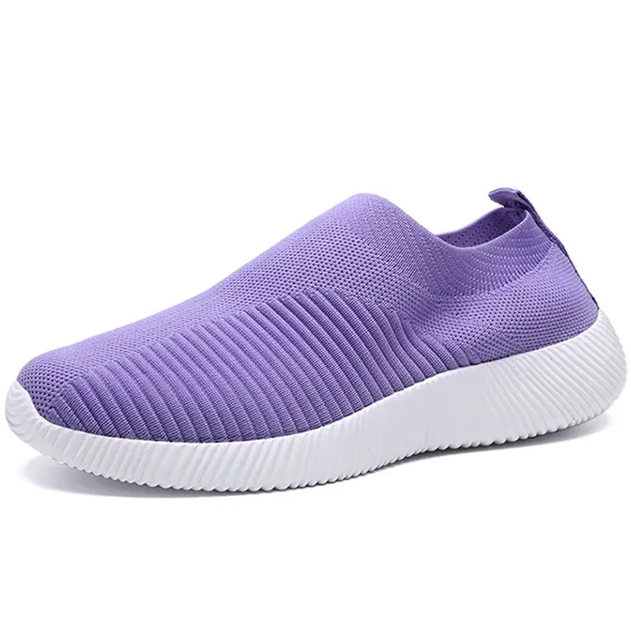 Sneaker Femme chaussette chaussures formateurs Femmes baskets marche Baskets Femmes sans lacet plate