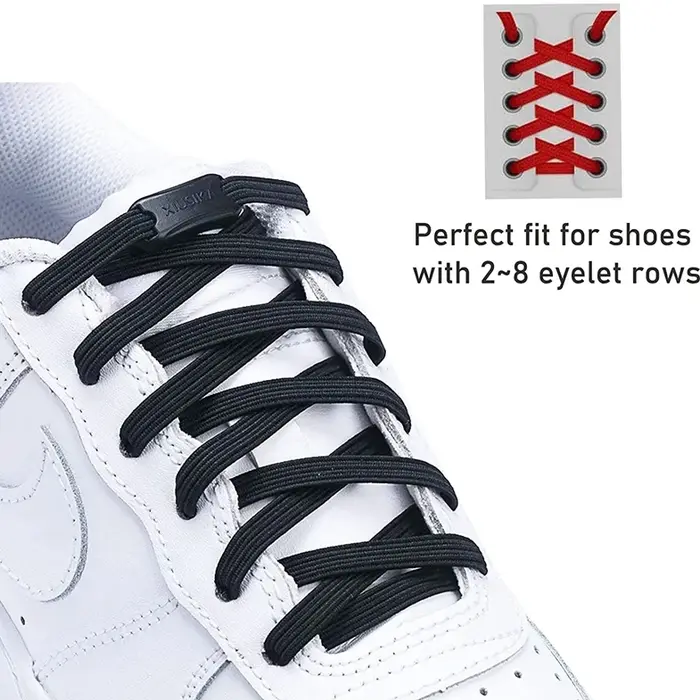 Lacets artificiel astiques pour Chaussures, Sneakers, Plats, Lumineux, Enfants, Adultes, Rapide, Nou