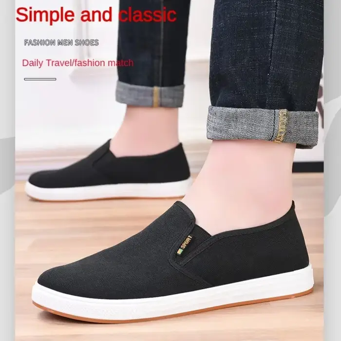 Zapatos-Chaussures de dehors en Toile Décontractées pour Homme