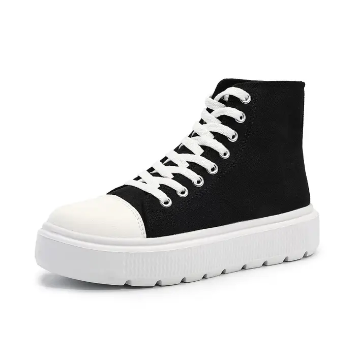 Femmes toile chaussures haut femme