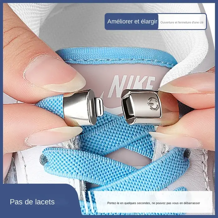 Lacets de chaussures sans cravate