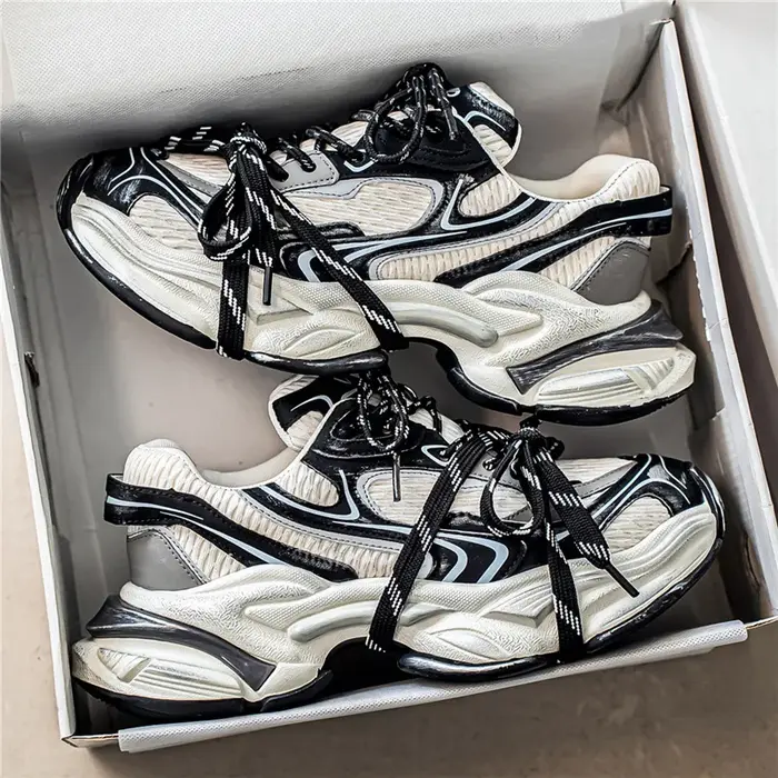 Chaussures de sport respirantes en maille pour hommes