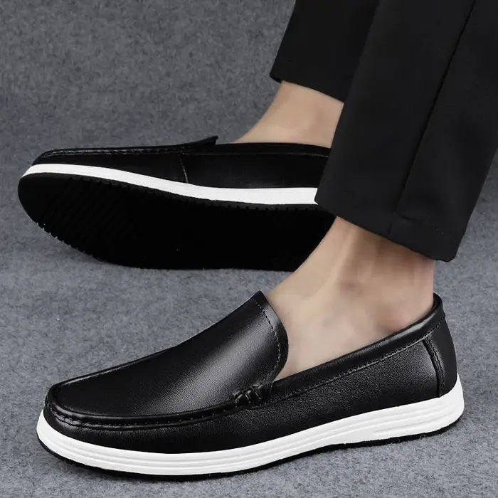 Chaussures en cuir véritable de haute qualité semelles de Massage bureau déplacements