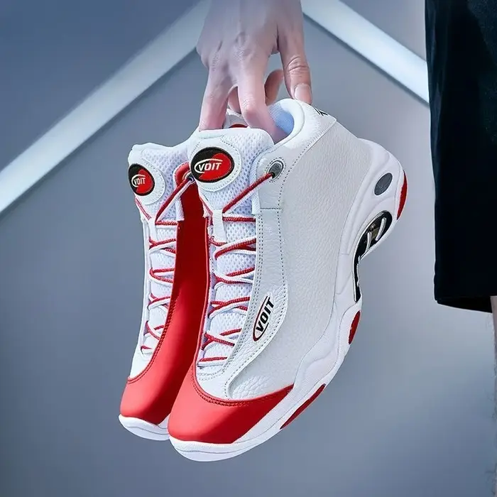 Superbes Chaussures de Basketball pour Hommes – Baskets Montantes de Designer pour l'Entraînement et l'Extérieur – Chaussures de Sport en Cuir pour Hommes