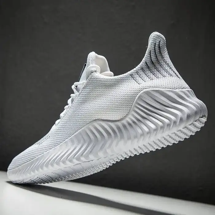 Baskets pour hommes chaussures de marche blanches