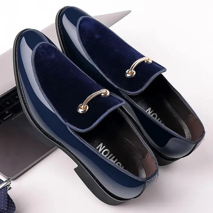 Chaussures en daim pour hommes chaussures habillées de luxe pour hommes chaussures de mariage élégan
