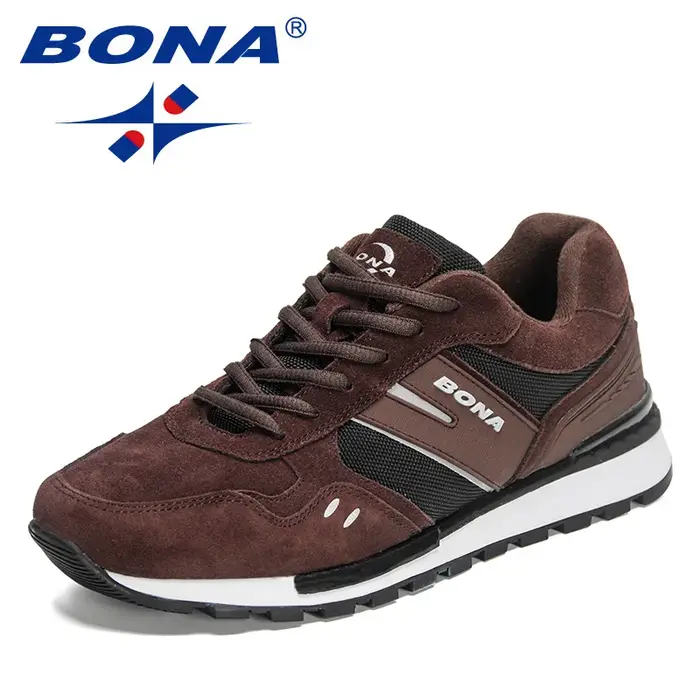 Chaussures de course BONA pour hommes, chaussures décontractées légères et confortables, chaussures de course à la mode et respirantes