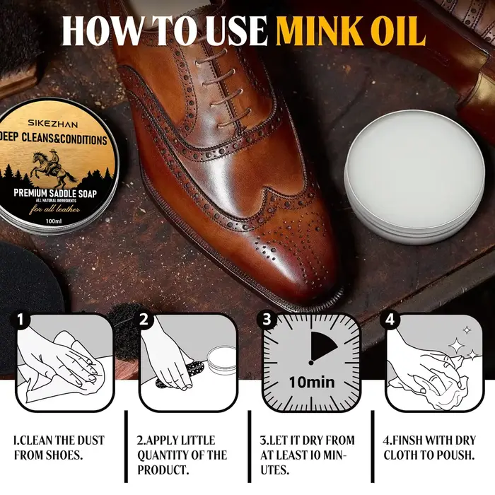 Savon de selle nettoyant pour chaussures en cuir