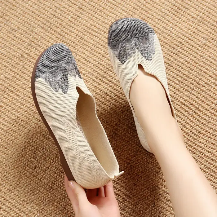 Chaussures de Printemps Confortables à Semelle Souple et Tête Ronde pour Femme, Souliers Décontracté