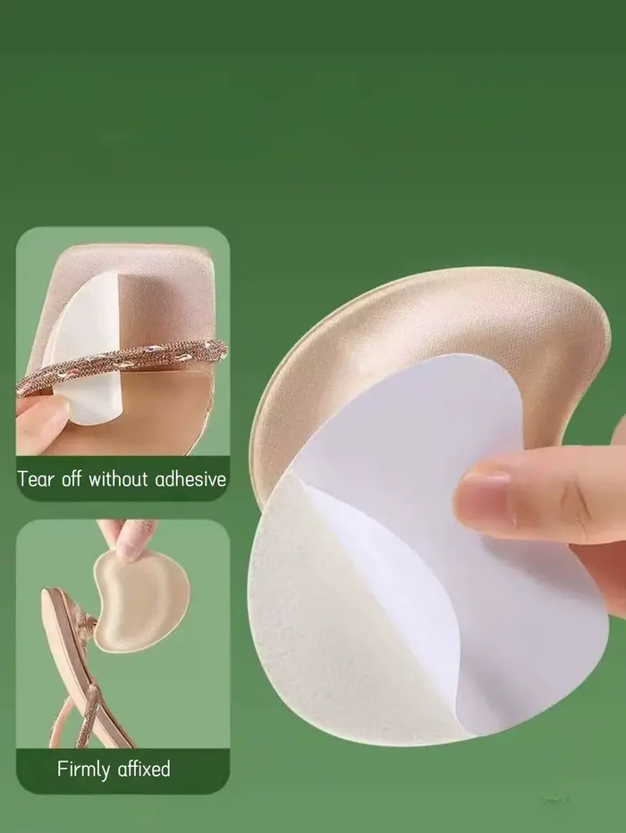 2 paires de coussinets en éponge absorbant la transpiration pour l'avant-pied