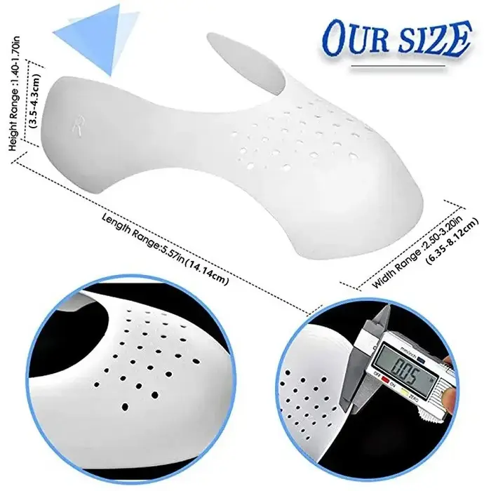 1 paire de nouveaux soins de chaussures Sneaker Anti-pli orteils protecteur civière extenseur Shaper Support Pad